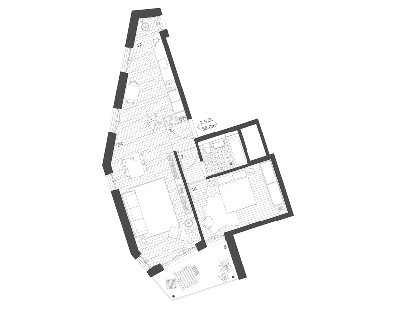 Nimbus Architekten Michael Bühler Lukas Schaffhuser Ersatzneubau Rotbuchstrasse Zuerich Wohnung 2-5