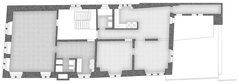 Nimbus Architekten Michael Bühler Lukas Schaffhuser Umbau Spiegelgasse Münstergasse Grundriss Obergeschoss 2