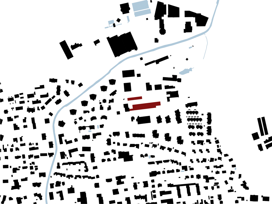 Nimbus Architekten Michael Bühler Lukas Schaffhuser Neubau Werkhof Uzwil Schwarzplan